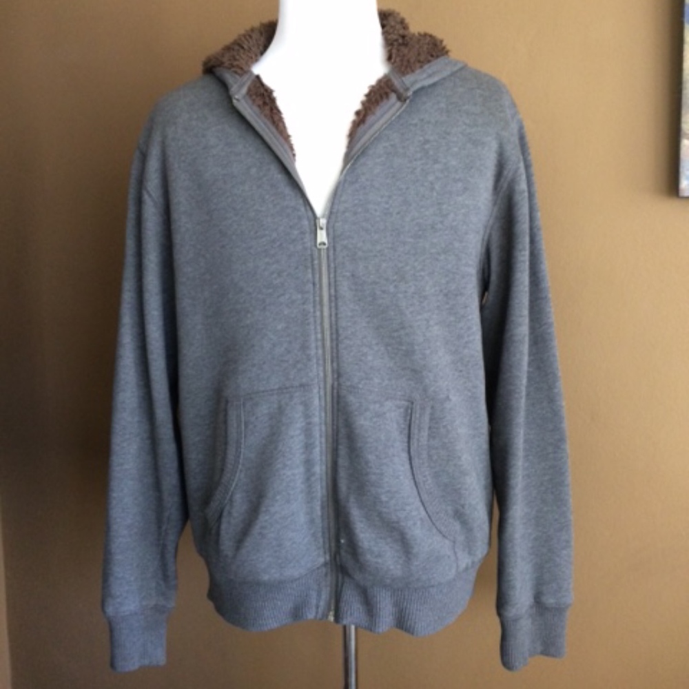 *DONATED* Old Navy Fleece Sweat Jacket, Gray, L